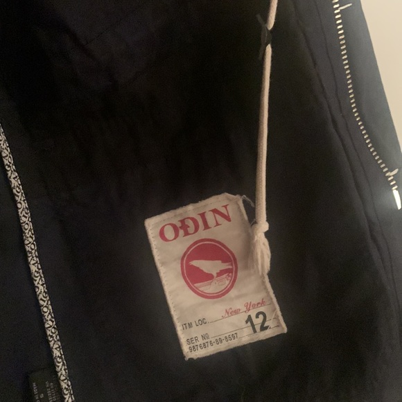 ODIN New York at target black hooded jacket mens small womens medium - Picture 2 of 8